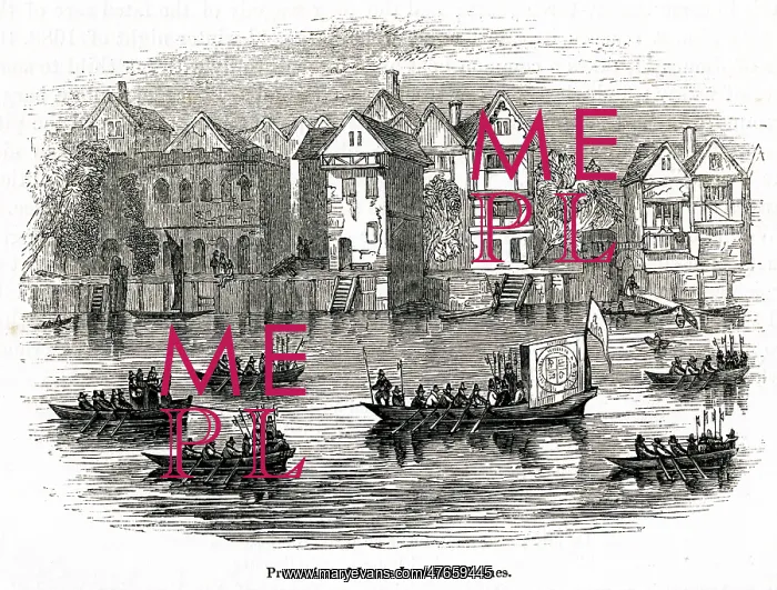 : Royal procession of James I on the Thames : Royal procession of James I on the Thames