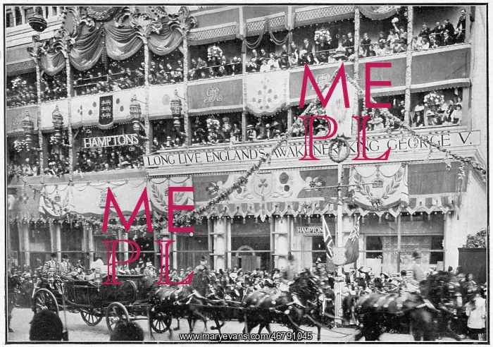 : Royal procession passing Hampton's in Pall Mall : Royal procession passing Hampton's in Pall Mall