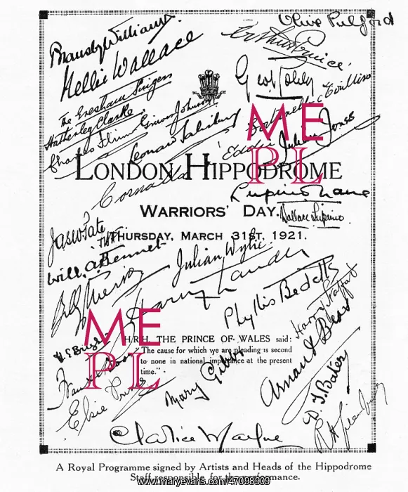 : Royal programme signed for Warriors Day at London HIppodrome : Royal programme signed for Warriors Day at London HIppodrome