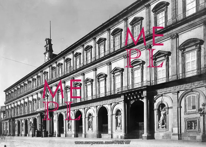 : Former royal residence, Naples, now a library and museum : Former royal residence, Naples, now a library and museum