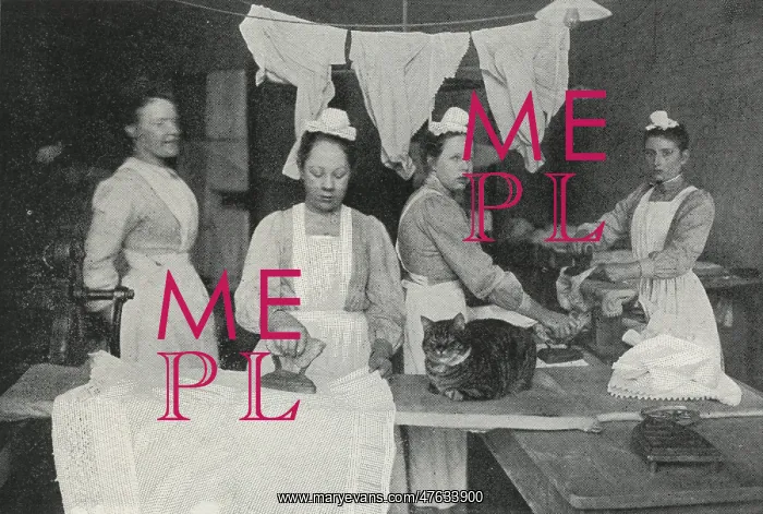 : Royal Seamen and Marines Orphan Home, Portsmouth - Ironing : Royal Seamen and Marines Orphan Home, Portsmouth - Ironing