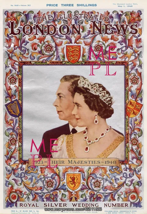 : Royal Silver Wedding Anniversary 1948 : Royal Silver Wedding Anniversary 1948