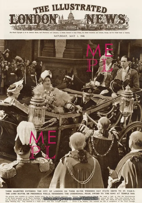 : Royal Silver Wedding Anniversary 1948 : Royal Silver Wedding Anniversary 1948