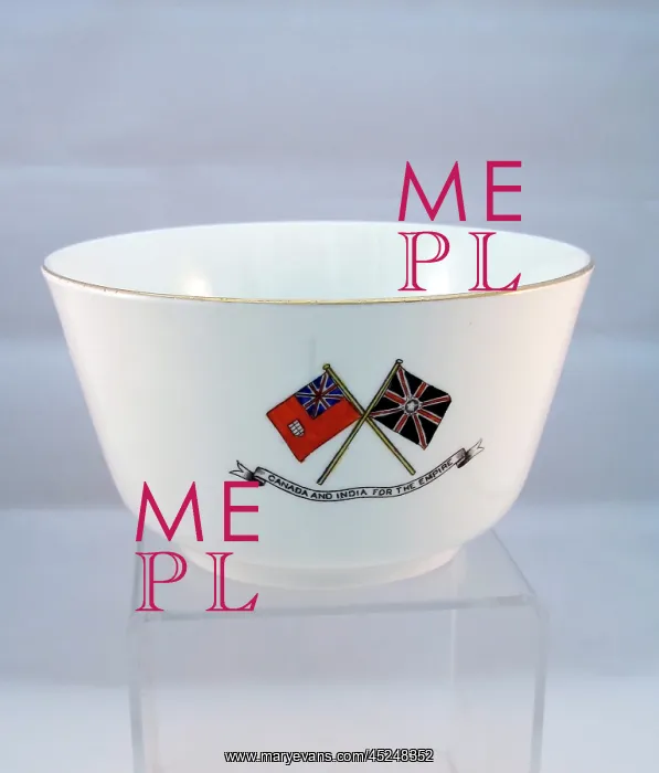 : Royal Vale china bowl - WWI : Royal Vale china bowl - WWI