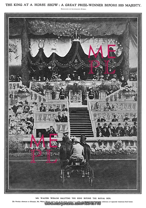 : Royal visit to the Olympia Horse Show, 1908 : Royal visit to the Olympia Horse Show, 1908