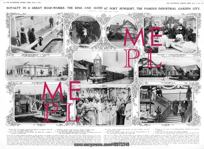: Royal visit to Port Sunlight, April 1914 : Royal visit to Port Sunlight, April 1914