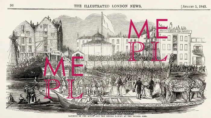 : Royal visit to the Thames Tunnel, 1843 : Royal visit to the Thames Tunnel, 1843