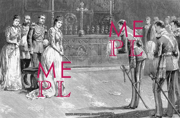 : Royal Wedding 1891 - arrival of the bridegroom : Royal Wedding 1891 - arrival of the bridegroom