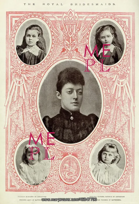 : Royal wedding 1893 - Bridesmaids : Royal wedding 1893 - Bridesmaids