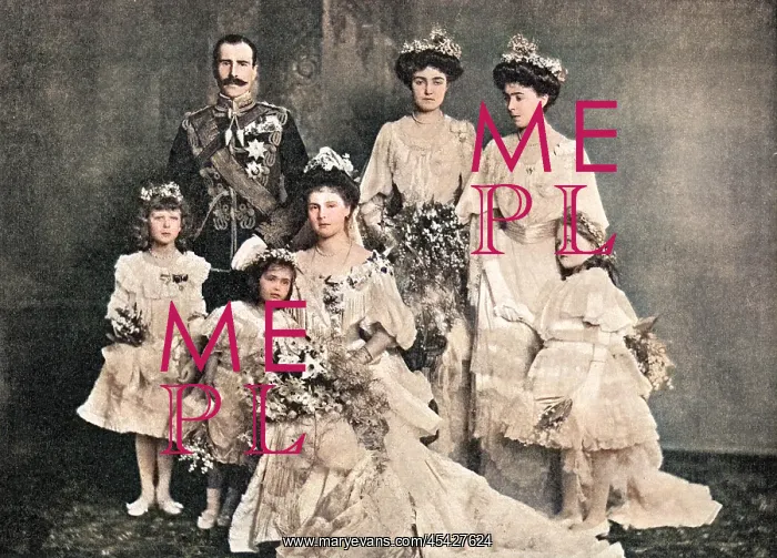 : Royal Wedding 1904 - wedding group : Royal Wedding 1904 - wedding group