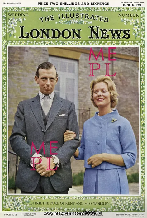 : Royal Wedding 1961 - ILN front cover : Royal Wedding 1961 - ILN front cover