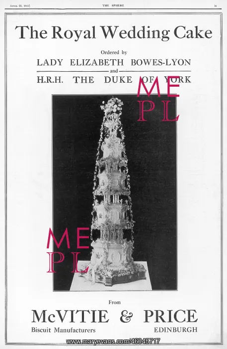 : Royal Wedding Cake 1923 : Royal Wedding Cake 1923