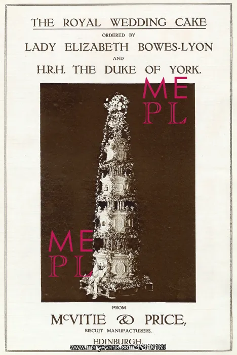 : Royal Wedding Cake 1923 : Royal Wedding Cake 1923