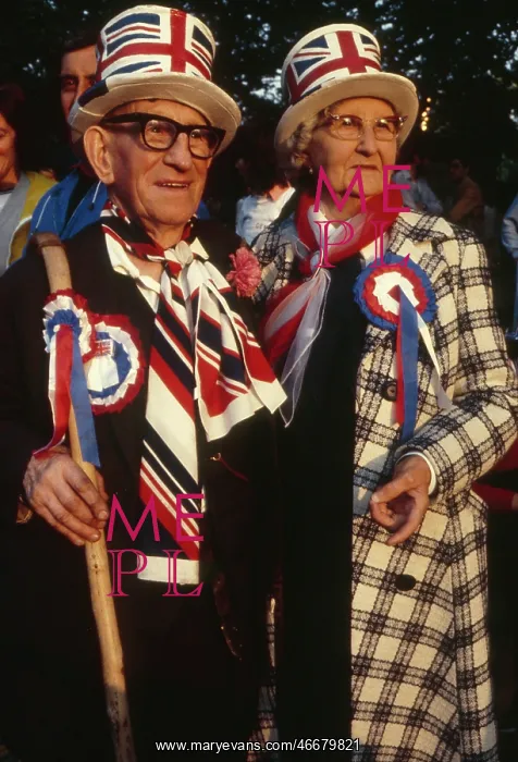 : Royal Wedding -- elderly couple : Royal Wedding -- elderly couple