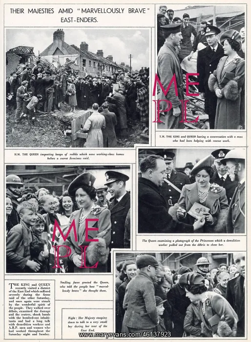 : Royals Visit the East End 1941 : Royals Visit the East End 1941