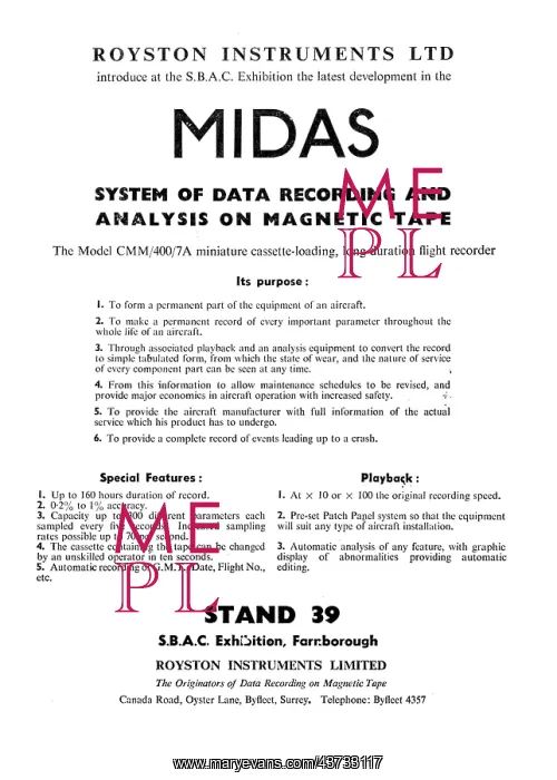: Royston Instruments MIDAS Data Recorders : Royston Instruments MIDAS Data Recorders