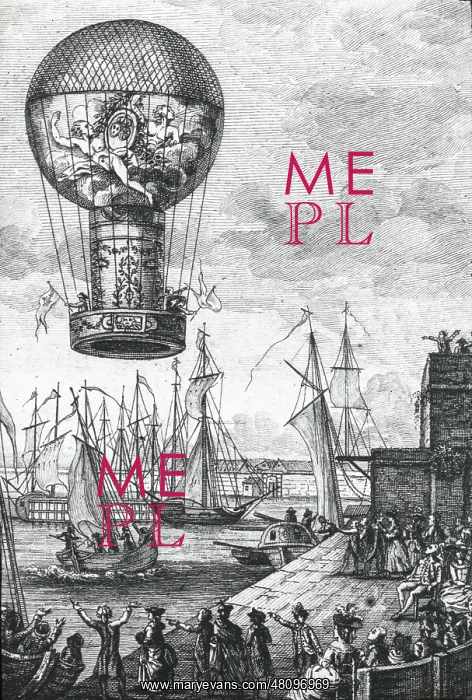 : de Rozier's 'Combination' balloon over seaport : de Rozier's 'Combination' balloon over seaport