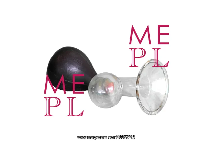 : Rubber and glass breast pump : Rubber and glass breast pump