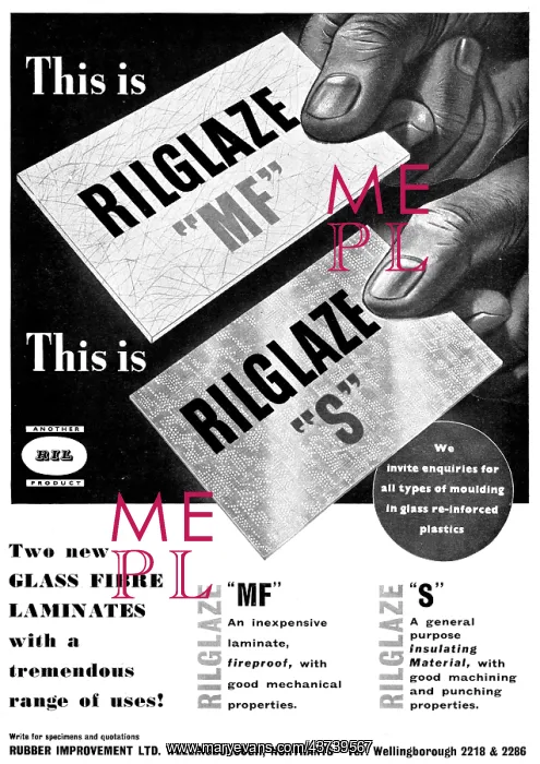 : Rubber Improvement Ltd. RILGLAZE Fibreglass Laminates : Rubber Improvement Ltd. RILGLAZE Fibreglass Laminates