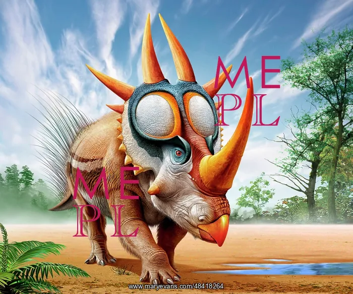 : A Rubeosaurus roams a prehistoric environment : A Rubeosaurus roams a prehistoric environment