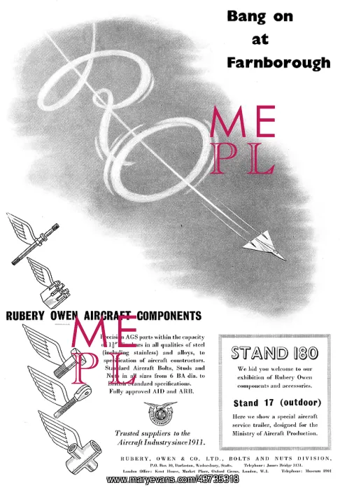 : Rubery Owen AID & ARB Spec AGS & Aircraft Components : Rubery Owen AID & ARB Spec AGS & Aircraft Components