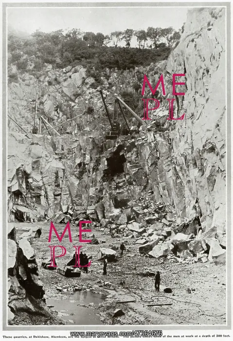 : Rubislaw Quarry in Aberdeen 1909 : Rubislaw Quarry in Aberdeen 1909