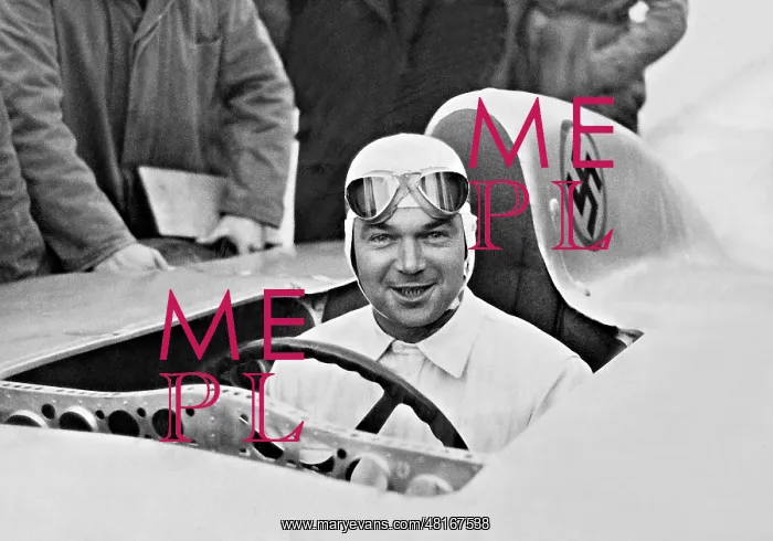 : Rudolf Caracciola in the racing car, 1936 : Rudolf Caracciola in the racing car, 1936