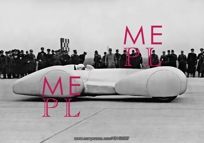 : Rudolf Caracciola in a racing car, 1939 : Rudolf Caracciola in a racing car, 1939