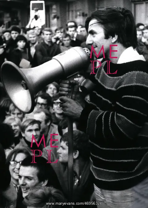  : Rudolf Dutschke speaking to demonstrators, Berlin