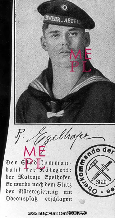 : Rudolf Egelhofer, Commander of Red Army : Rudolf Egelhofer, Commander of Red Army