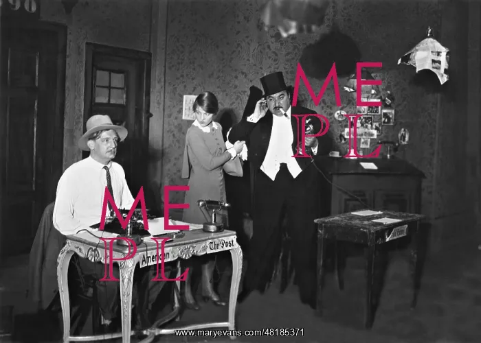 : Rudolf Forster, Karin Evans and Kurt Gerron in Reporter, 1 : Rudolf Forster, Karin Evans and Kurt Gerron in Reporter, 1
