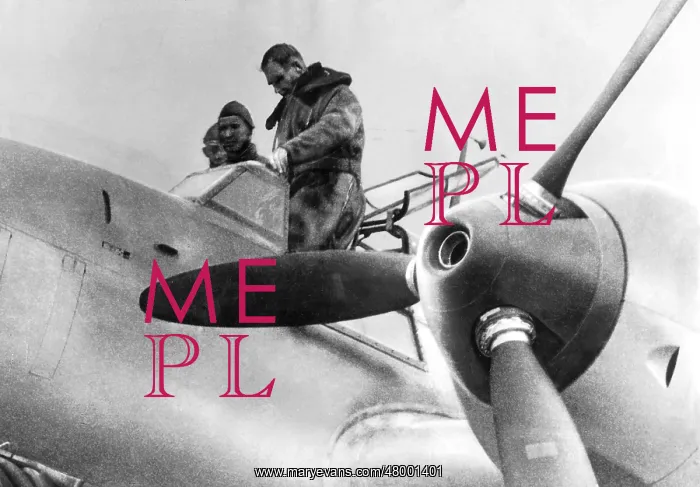 : Rudolf Hess in cockpit of Messerschmitt Me 110 : Rudolf Hess in cockpit of Messerschmitt Me 110