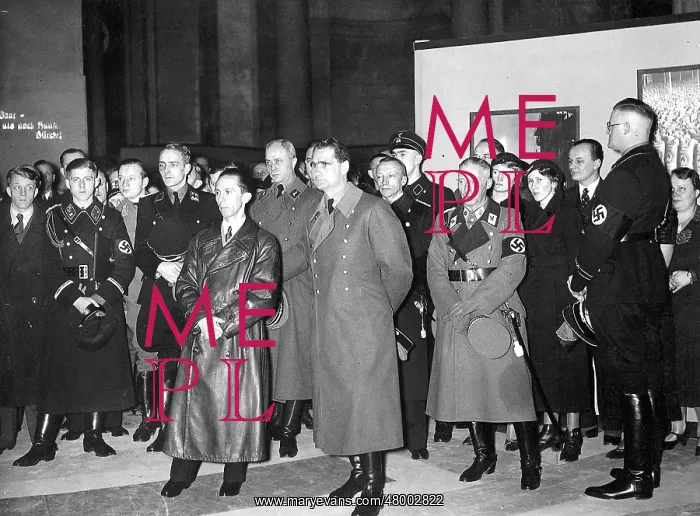 : Rudolf Hess and Joseph Goebbels open the Saar Exhibition, 19 : Rudolf Hess and Joseph Goebbels open the Saar Exhibition, 19