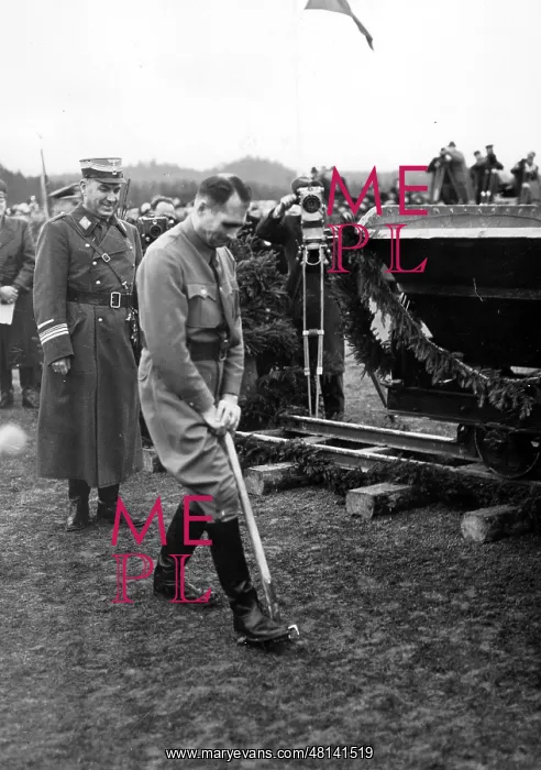 : Rudolf Hess opens the construction of the Reich highway in t : Rudolf Hess opens the construction of the Reich highway in t