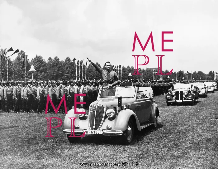 : Rudolf Hess at a rally of the NSDAP on the Quistorp-Aue, 193 : Rudolf Hess at a rally of the NSDAP on the Quistorp-Aue, 193