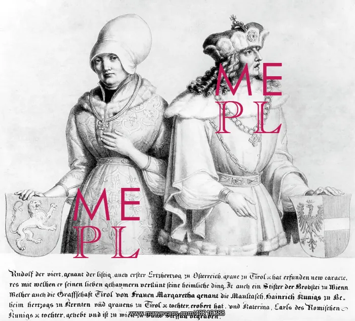 : Rudolf IV. - duke - Austria - Habsburg - Gemahl von Katharina - der Tochter von Karl IV : Rudolf IV. - duke - Austria - Habsburg - Gemahl von Katharina - der Tochter von Karl IV