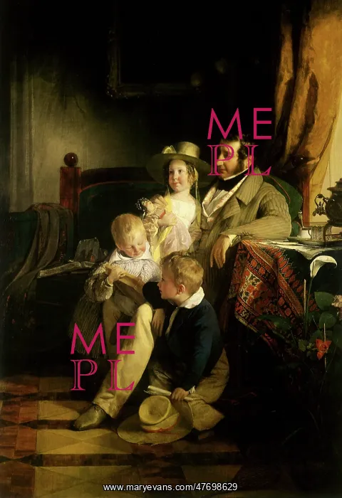 : Rudolf von Arthaber with His Children : Rudolf von Arthaber with His Children