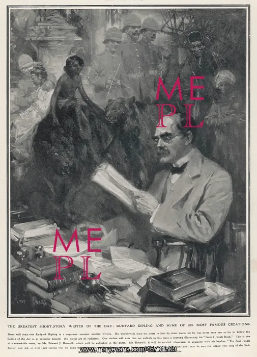 : Rudyard Kipling by Cyrus Cuneo : Rudyard Kipling by Cyrus Cuneo