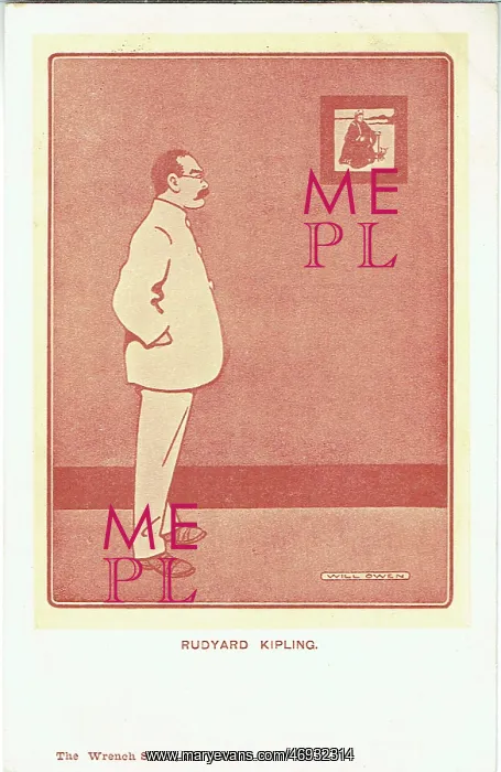 : Rudyard Kipling by Will Owen : Rudyard Kipling by Will Owen