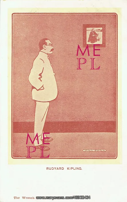 : Rudyard Kipling by Will Owen : Rudyard Kipling by Will Owen