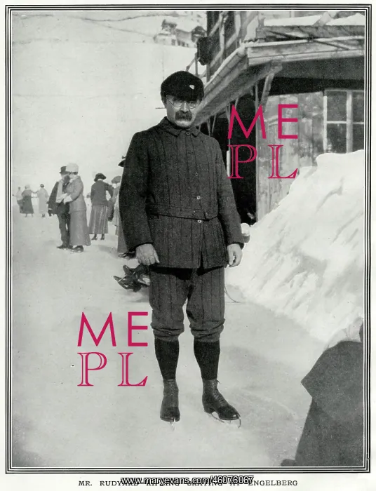 : Rudyard Kipling skating at Engelberg : Rudyard Kipling skating at Engelberg
