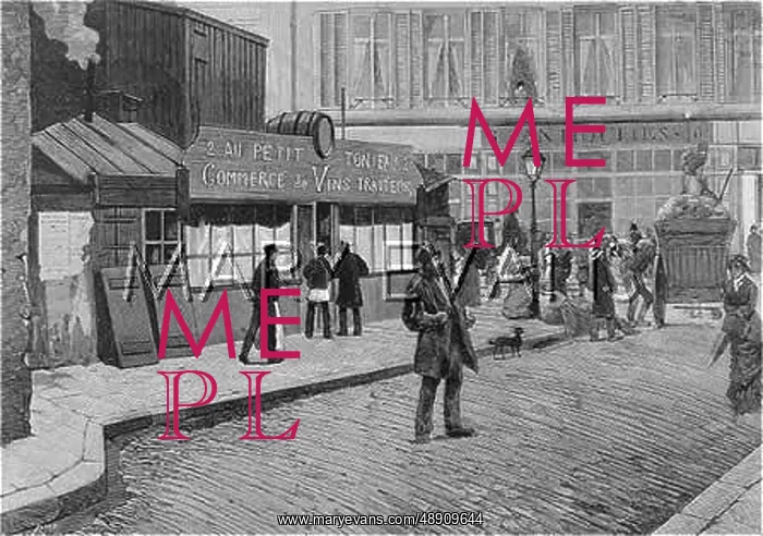 : RUE MAZANNE SCENE 1881 : RUE MAZANNE SCENE 1881