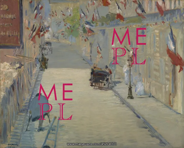  : The Rue Mosnier with Flag
