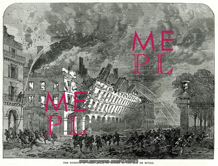 : RUE DE RIVOLI DAMAGE 1871 : RUE DE RIVOLI DAMAGE 1871