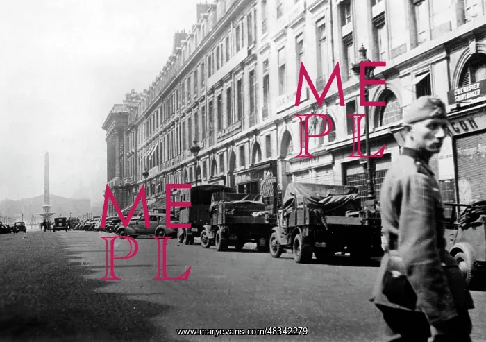: The Rue Royale in Paris, 1940 : The Rue Royale in Paris, 1940