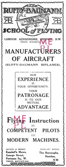 : Ruffy-Baumann Manufacturers Of Aircraft : Ruffy-Baumann Manufacturers Of Aircraft