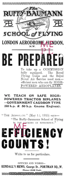 : Ruffy-Baumann School Of Flying Hendon : Ruffy-Baumann School Of Flying Hendon