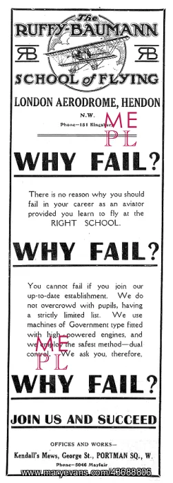 : Ruffy-Baumann School Of Flying Hendon : Ruffy-Baumann School Of Flying Hendon