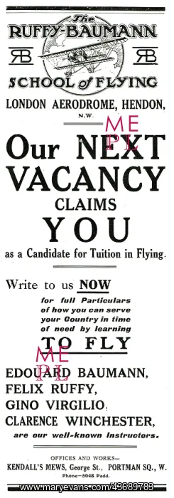 : Ruffy-Baumann School Of Flying Hendon : Ruffy-Baumann School Of Flying Hendon