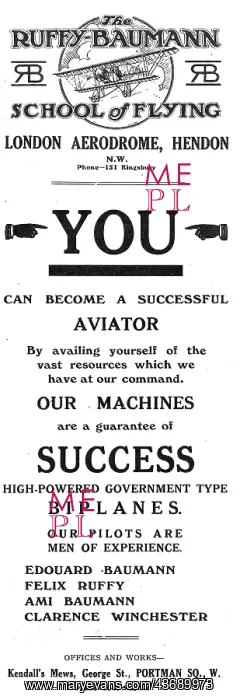 : Ruffy-Baumann School Of Flying Hendon : Ruffy-Baumann School Of Flying Hendon